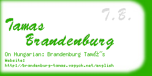 tamas brandenburg business card